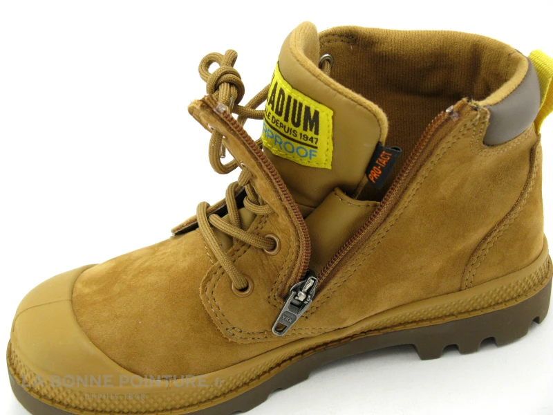 Palladium HI CUFF 21H77122 Mahogany - Boots Marron Clair Enfant – Image 3