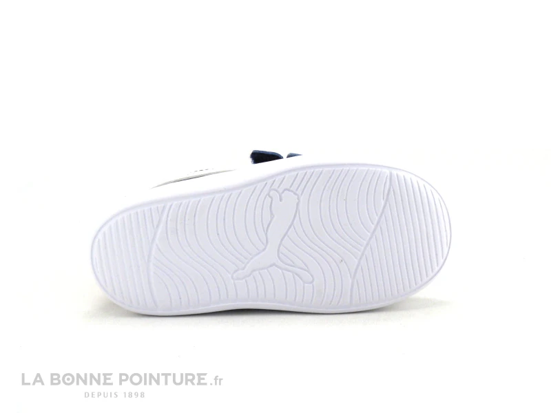 Puma COURTFLEX Bleu Marine - Basket Enfant Avec Scratches – Image 7