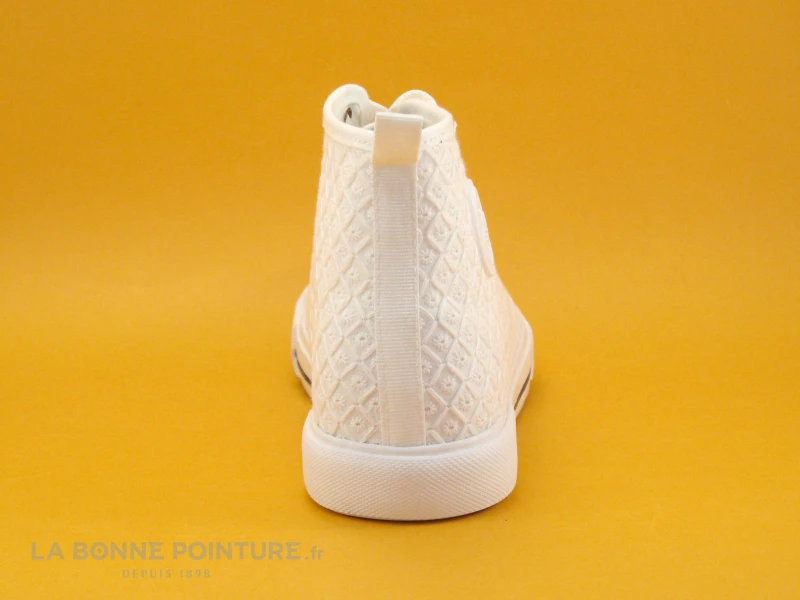 Tropeziennes MOLOKAI Blanc Broderie - 42551 - Basket Montante – Image 4