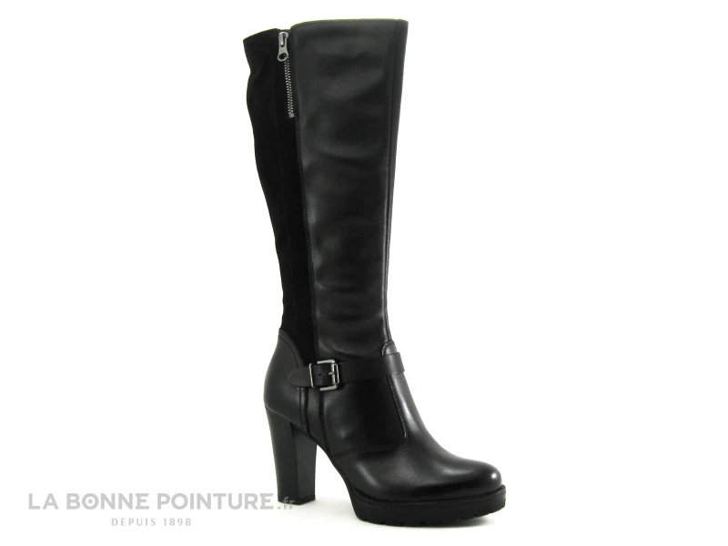 Shoelab 3313 Rosalia - Botte Noire Talon Haut