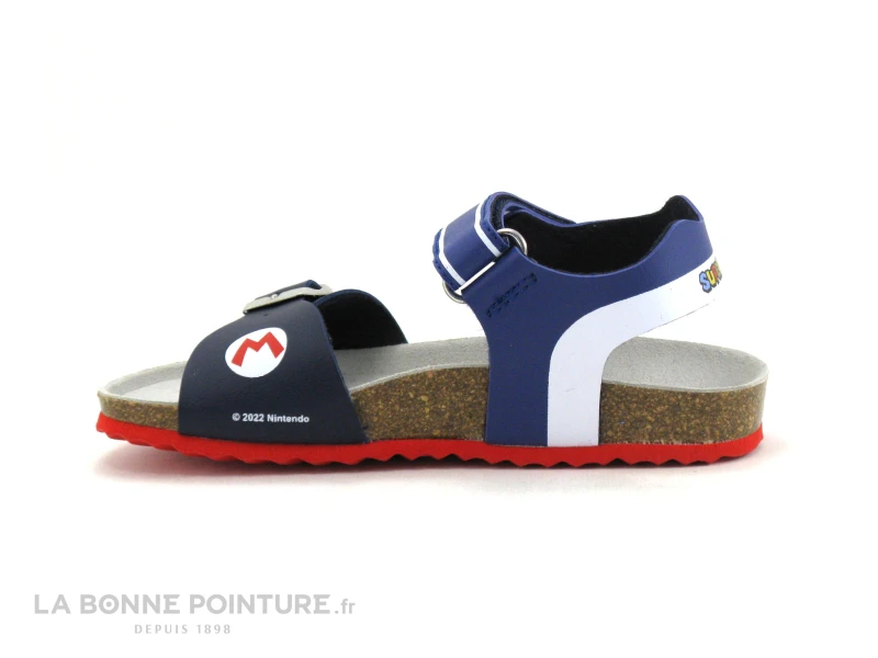 Geox Super Mario J258LC Navy Royal - Sandale Bleu Marine GARCON – Image 3