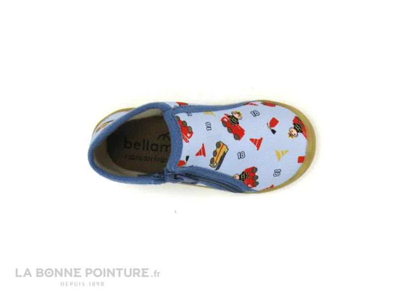 Bellamy NINO Pompier Ciel - Chausson Montant BEBE – Image 6