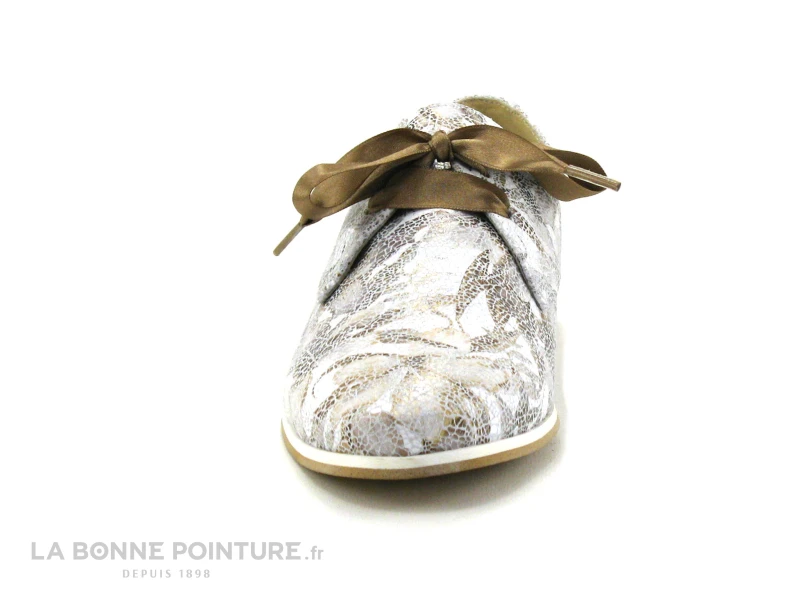 Folies Romero Blanc Beige - Lacet Ruban - Derbi Femme – Image 2
