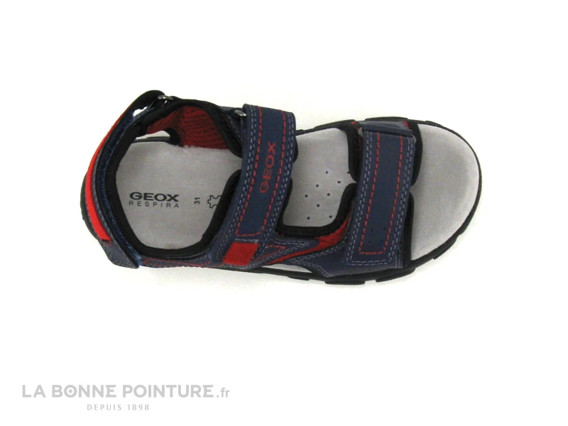 Geox J0224A Sandale STRADA - Navy Red - GARCON – Image 6