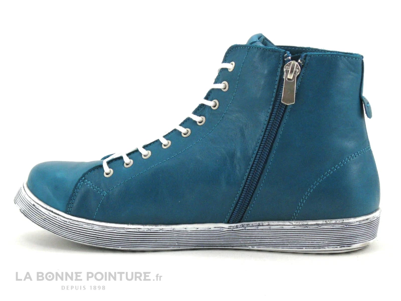 Andrea Conti 0341500-391 Topas - Basket Montante Femme Cuir Bleu – Image 3