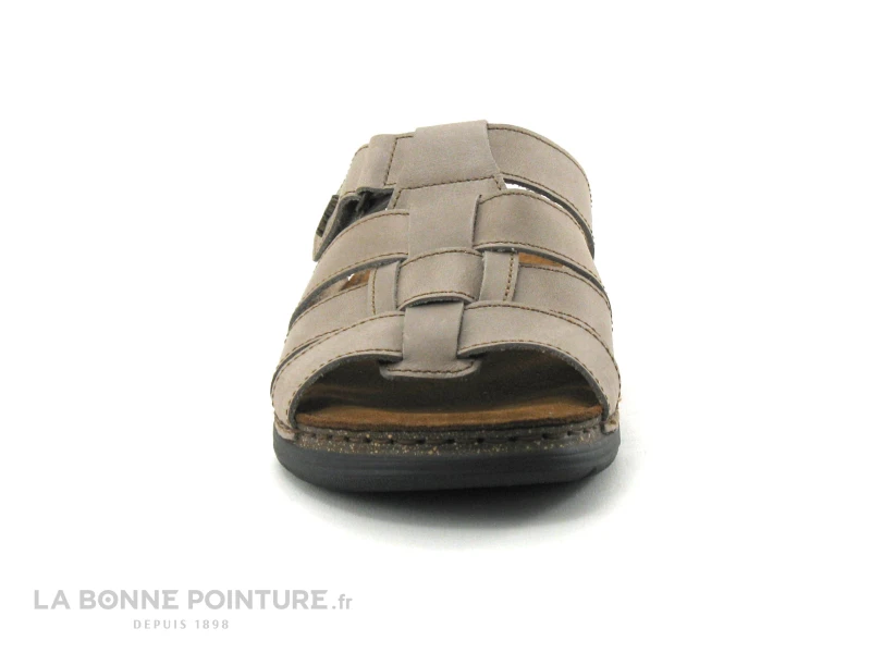 Fly Flot FIZBO Taupe - Mule Homme Reglable Cuir Beige – Image 2