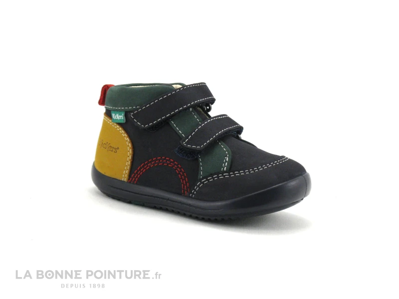 Kickers KINOP - Marine Jaune Vert - 878660 - Chaussure Premiers Pas – Image 5