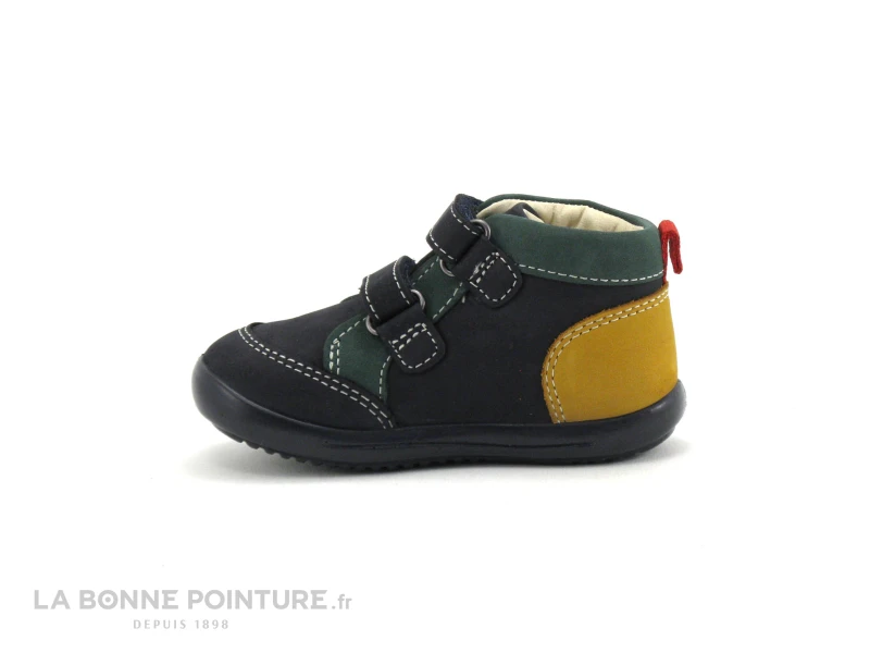 Kickers KINOP - Marine Jaune Vert - 878660 - Chaussure Premiers Pas – Image 3