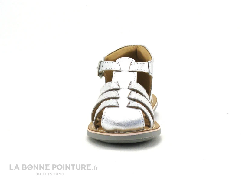 Minibel ROSE Silver - Sandale Fille Cuir Argent – Image 2