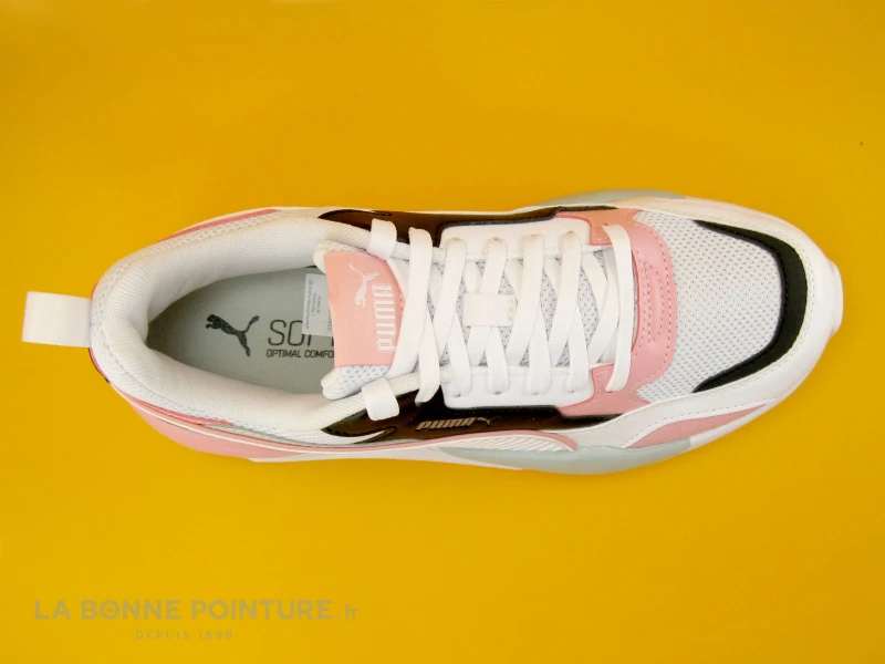 Puma X RAY 2 Square Blanc Rose Noir - Basket Semelle Epaisse – Image 6