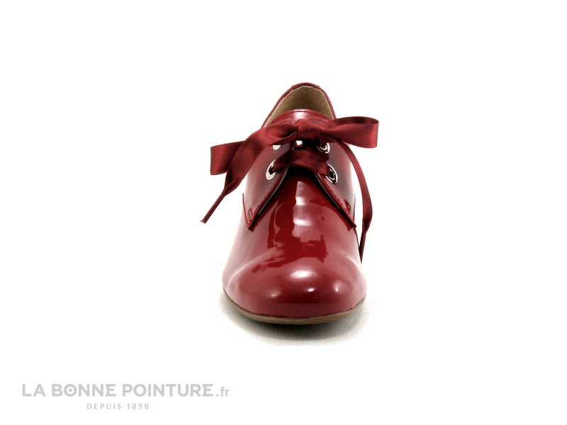 Folies MACAR Rouge Verni - Derby Talon - Lacet Ruban – Image 2