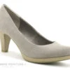 Marco Tozzi 2-22411-26 Taupe Velours - Escarpin Beige Femme