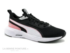 Puma SCORCH RUNNER Noir Peony - Basket Running Noire Et Rose