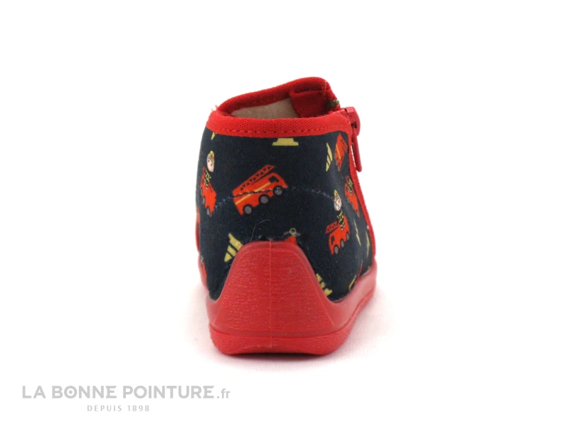 Bellamy MAJOR Pompier Marine - Pantoufle Montante BEBE – Image 4