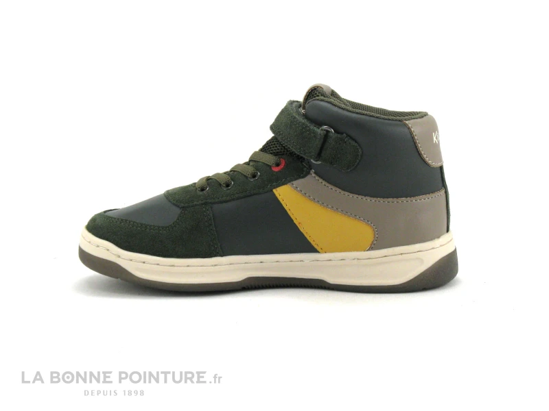 Kickers KICKALIEN Kaki Jaune Taupe - 910873 - Sneakers Montante – Image 3