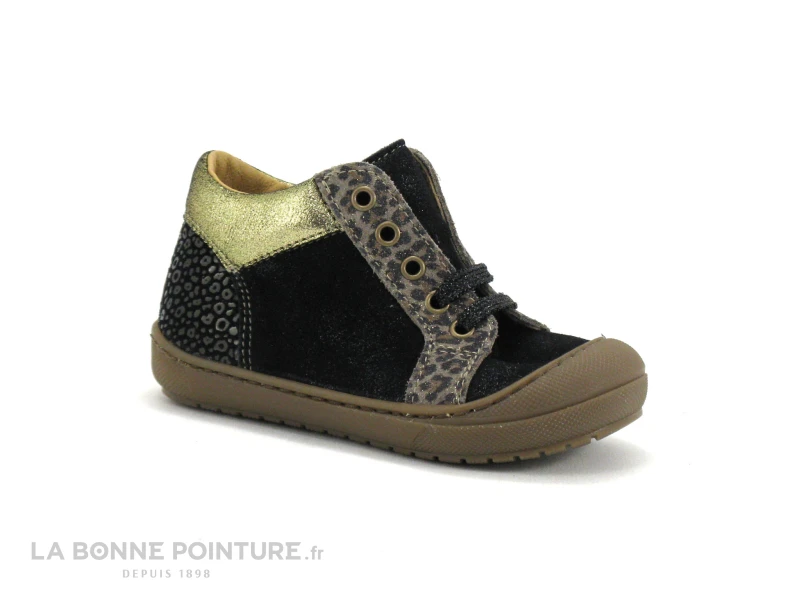 Bopy JEANETTE Noir - Chaussure Montante Premiers Pas Fille