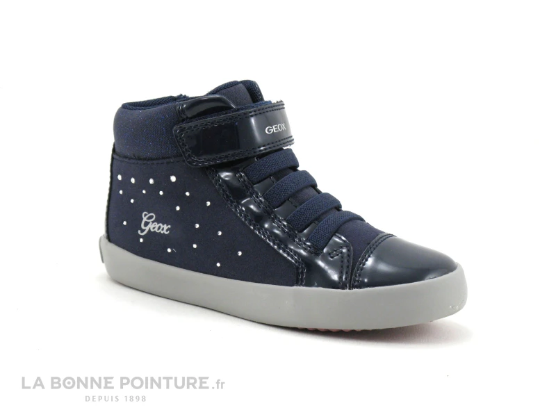 Geox GISLI B161MA - Bleu Marine Verni - Basket Montante Fille – Image 4