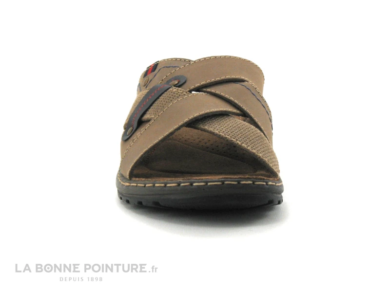 Point D Orgues EVION 17 Marron - Mule Homme - Brides Croisees – Image 2