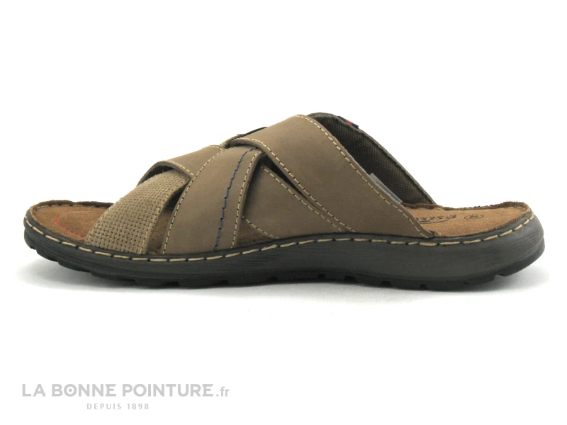 Point D Orgues EVION 17 Marron - Mule Homme - Brides Croisees – Image 3