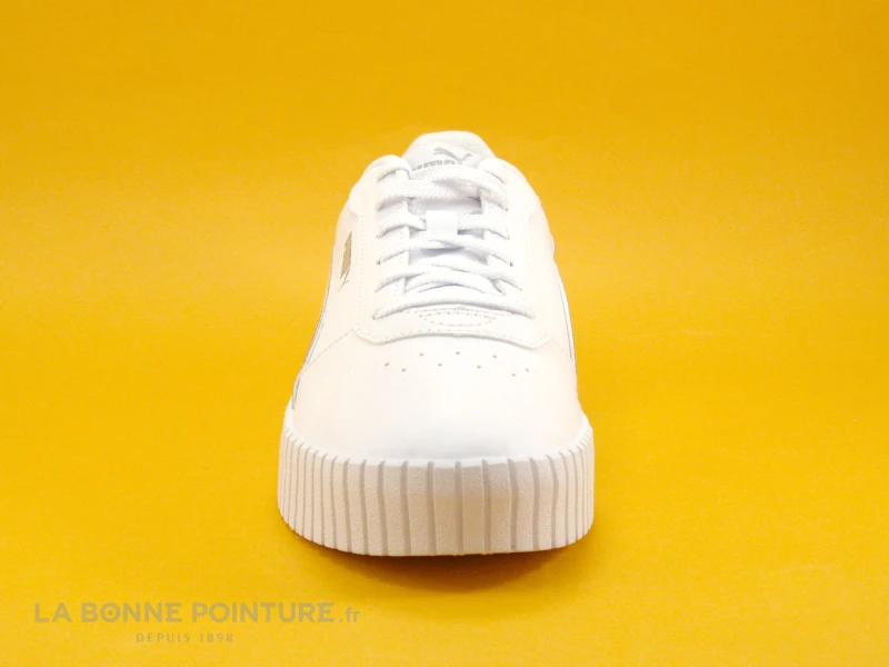 Puma Carina 2-0 Holo JR White Silver - Sneakers Blanches Et Hologramme – Image 2