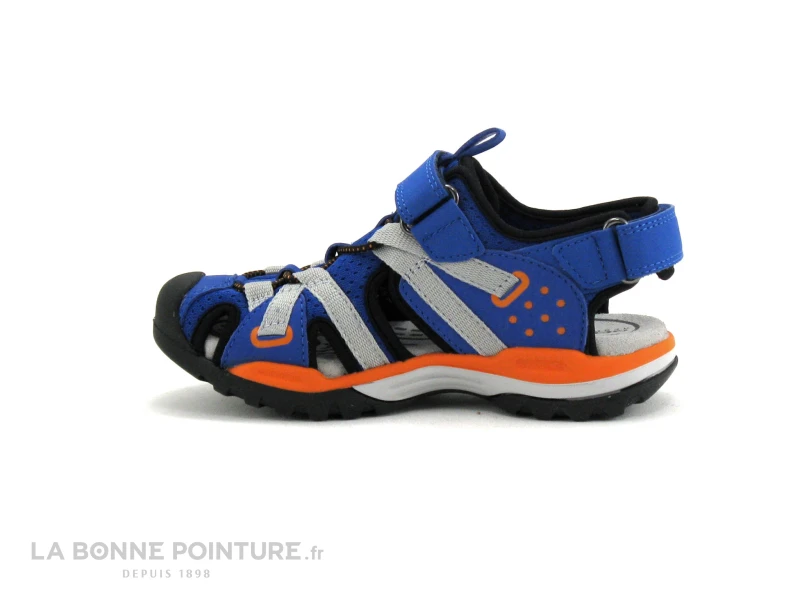 Geox BOREALIS J920RB - Bleu Royal - Orange - Sandale GARCON – Image 3