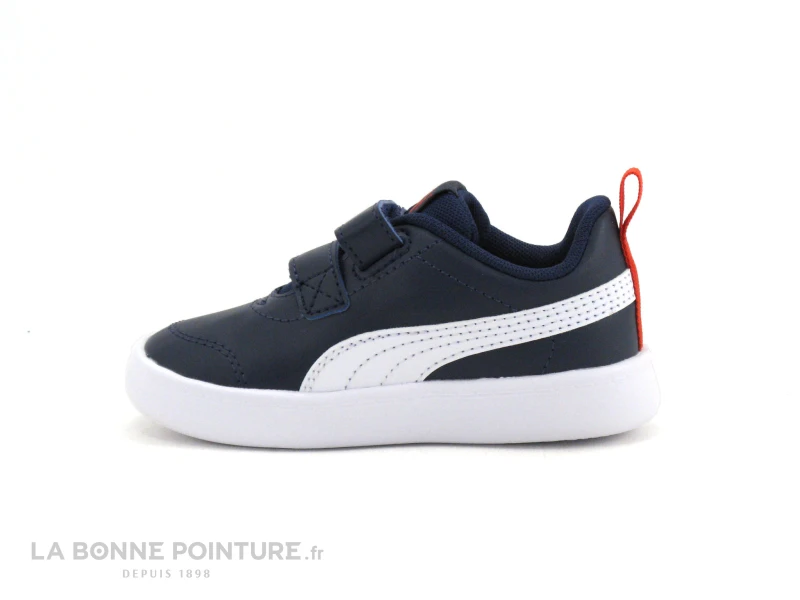 Puma COURTFLEX Bleu Marine - Basket Enfant Avec Scratches – Image 3