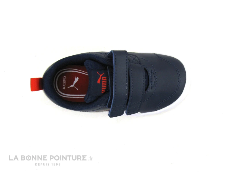 Puma COURTFLEX Bleu Marine - Basket Enfant Avec Scratches – Image 6