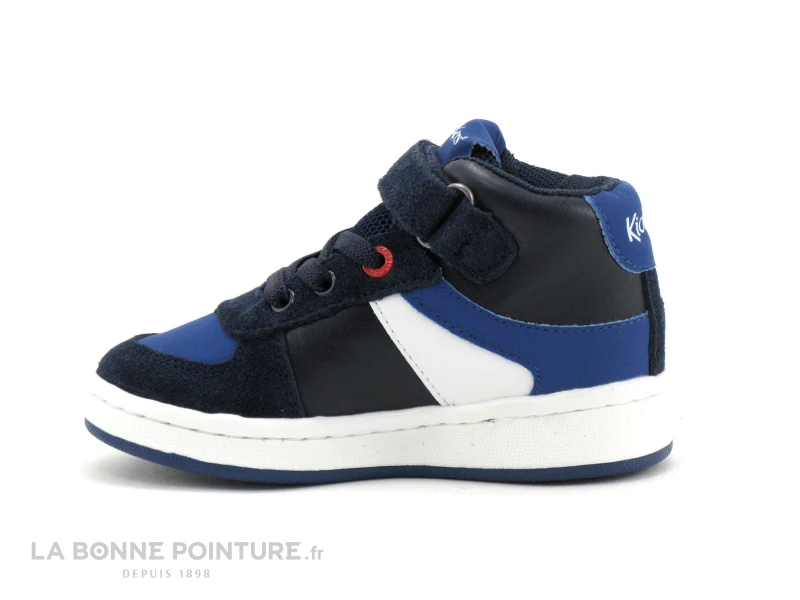 Kickers BILBON BB MID - Marine Bleu Blanc - Basket Montante GARCON – Image 3