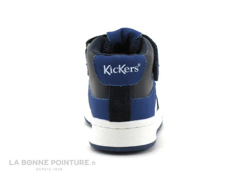 Kickers BILBON BB MID - Marine Bleu Blanc - Basket Montante GARCON – Image 4