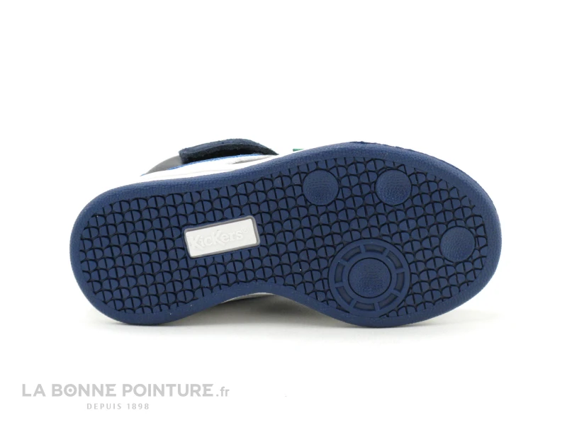 Kickers BILBON BB MID - Marine Bleu Blanc - Basket Montante GARCON – Image 7