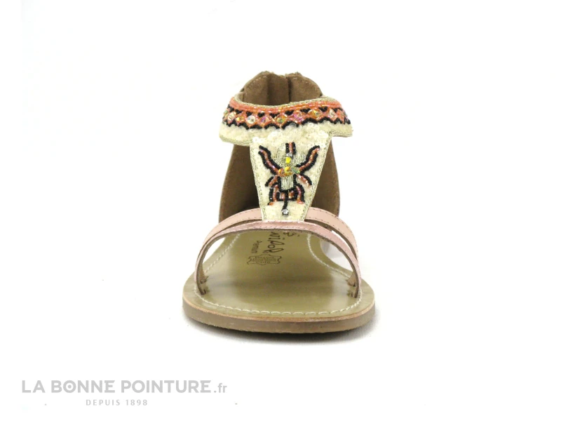 Wipop IDOBA Rose - Perles - Sandale Fille Avec Zip – Image 2