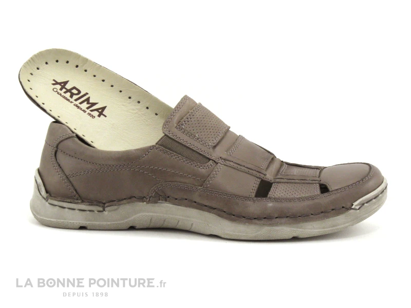 Arima CONSTANT Taupe - Chaussure Ouverte Homme – Image 5