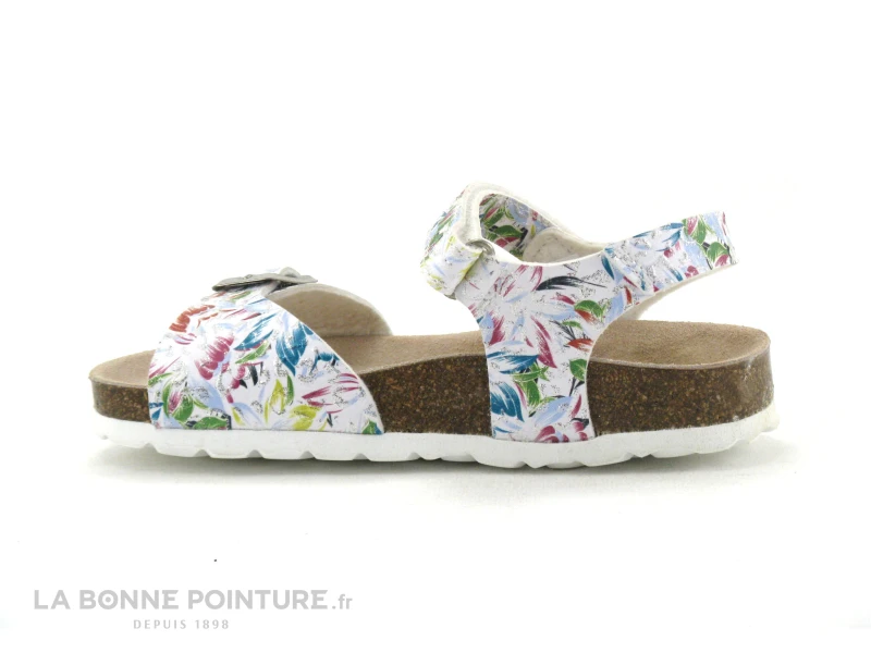 Autenti 8500 Blanc - Fleuri Multicolore - Sandale Fille – Image 2