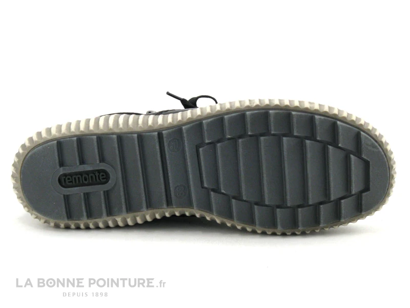 Remonte R8271-01 - Basket Montante Femme Noire Zippee – Image 6