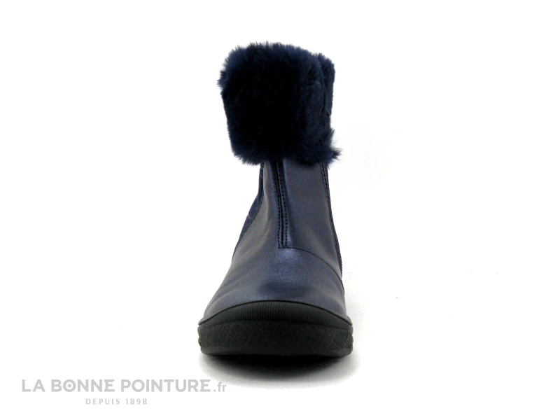 Bopy SALIFA Bleu Marine - Fourrure - Bottine Fille – Image 2