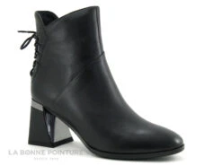 Metamorf Ose MACY Noir - Lacet Arriere - Boots Femme Talon Haut