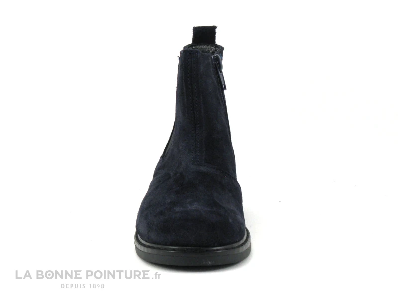 Bopy SEVEN Cuir Velours Bleu Marine - Bottine Fille – Image 2