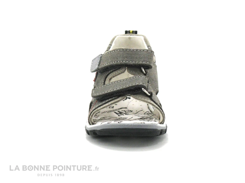 Bopy BERIF Gris Sandale Velcro BEBE – Image 2