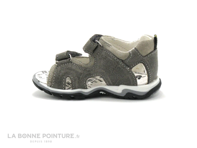 Bopy BERIF Gris Sandale Velcro BEBE – Image 3