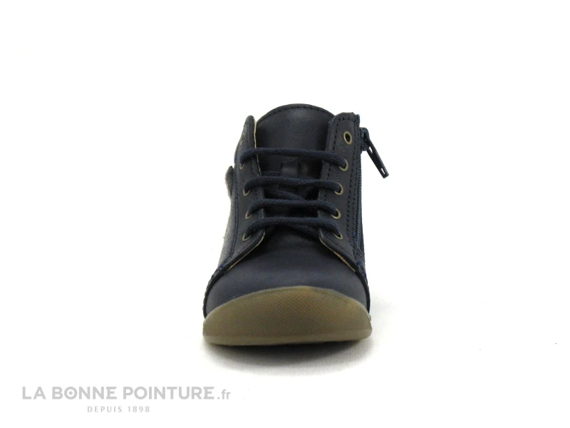 Bopy UNOZIP Marine - Ourson - Chaussure Montante BEBE Avec Zip – Image 2