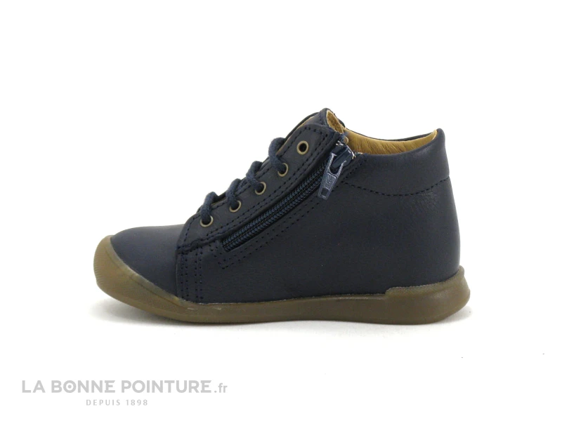 Bopy UNOZIP Marine - Ourson - Chaussure Montante BEBE Avec Zip – Image 3
