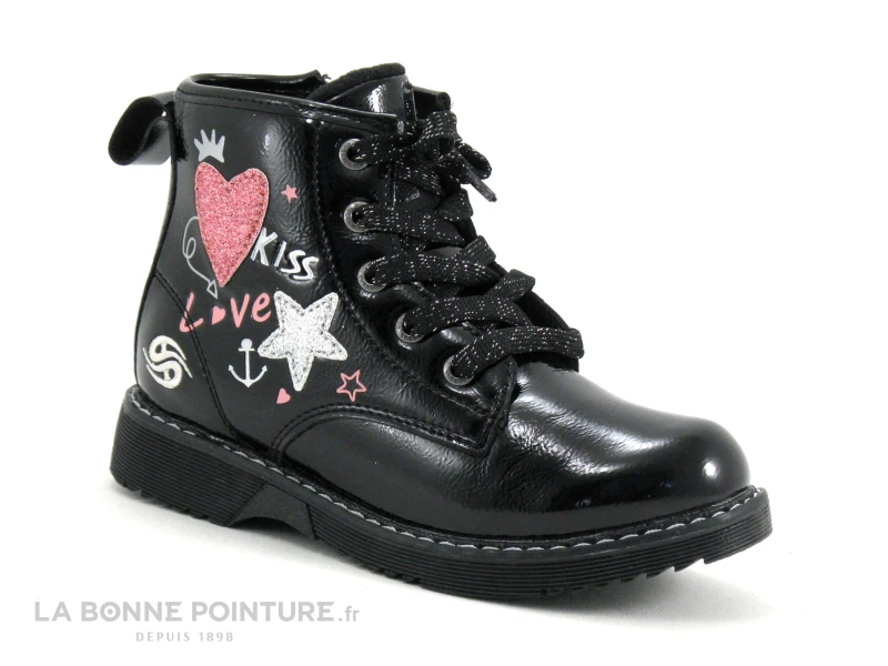 Dockers 49PS702 670 Noir - Graffitis - Boots Mode Fillette – Image 5