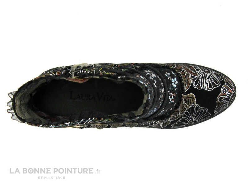 Laura Vita ALCBANEO 130F Cerise - Boots Femme Noire - Rouge Talon Haut – Image 6