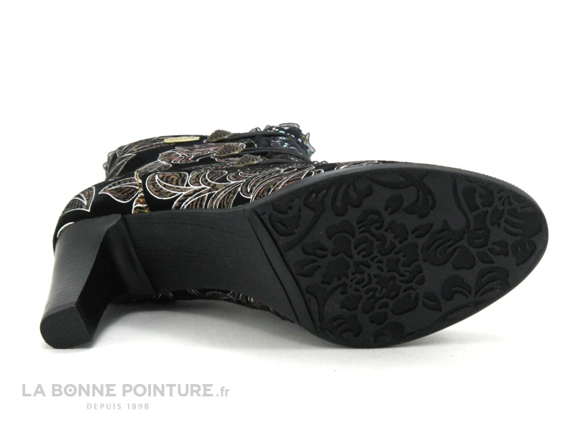 Laura Vita ALCBANEO 130F Cerise - Boots Femme Noire - Rouge Talon Haut – Image 7