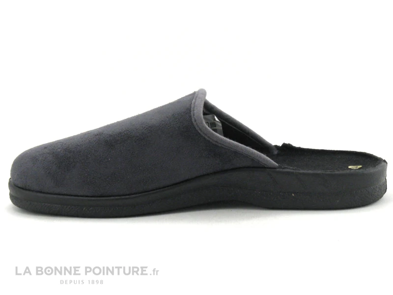 Lollans - Pantoufle Homme Velours Gris - 002B-052 - Mule – Image 2
