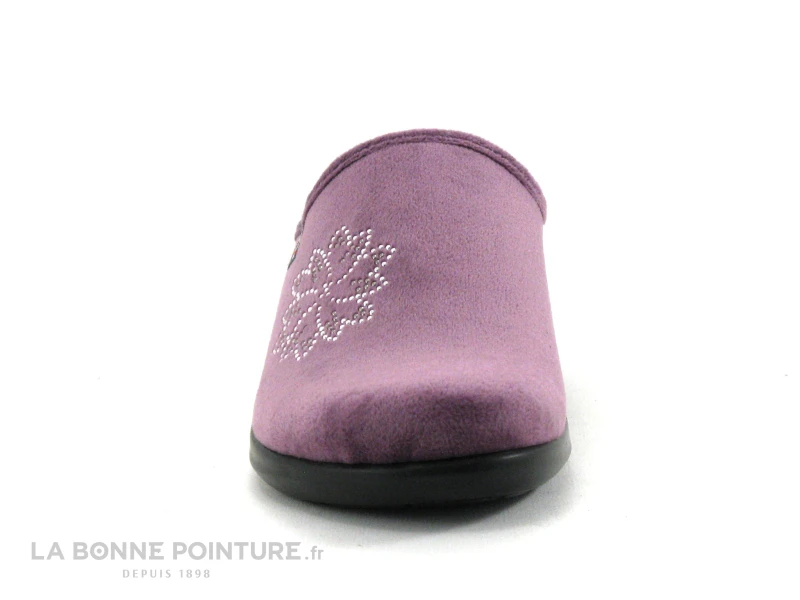 Fly Flot FLURE Lilas - Pantoufle Sabot Femme Velours Violet – Image 2