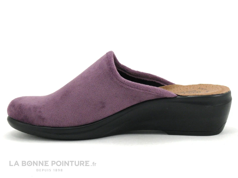 Fly Flot FLURE Lilas - Pantoufle Sabot Femme Velours Violet – Image 3