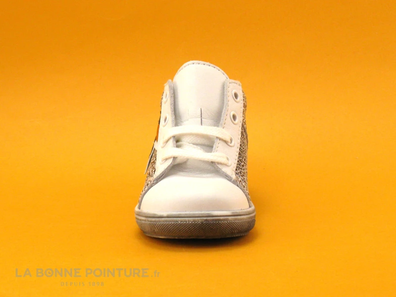 Bopy RECLAIR Blanc - Imprime Argent - Chaussure Montante Fille – Image 2