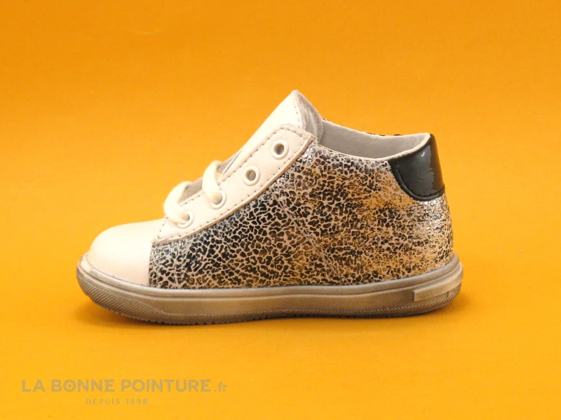 Bopy RECLAIR Blanc - Imprime Argent - Chaussure Montante Fille – Image 3