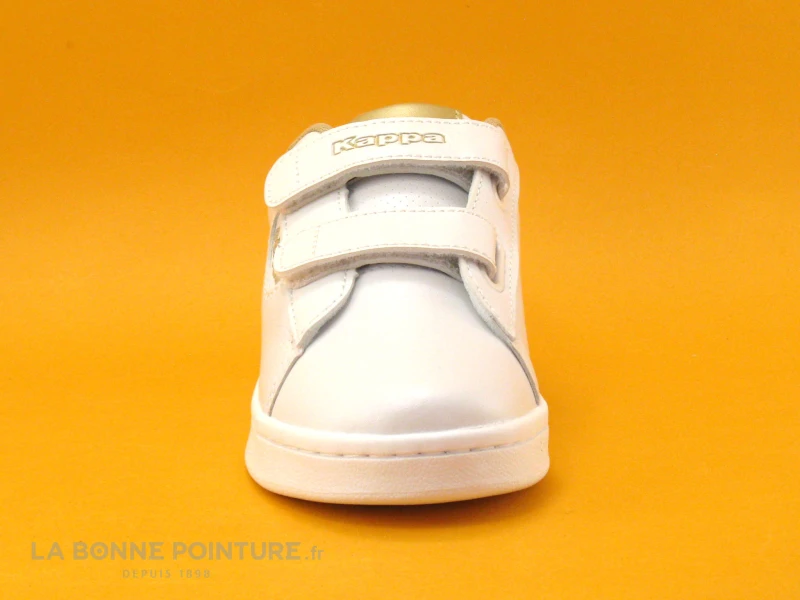 Kappa Tchouri EV Perfo White Gold - 3117M2W - Basket Fille Velcro – Image 2